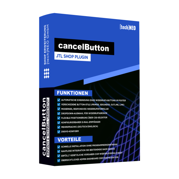 JTL Shop Plugin - cancelButton by [tech]NEO