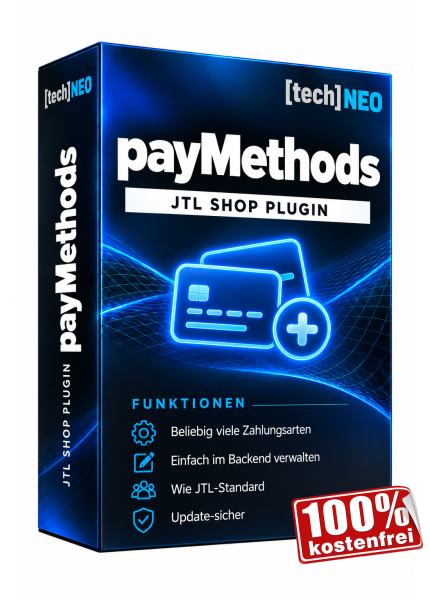 JTL Shop Plugin - payMethods by [tech]NEO